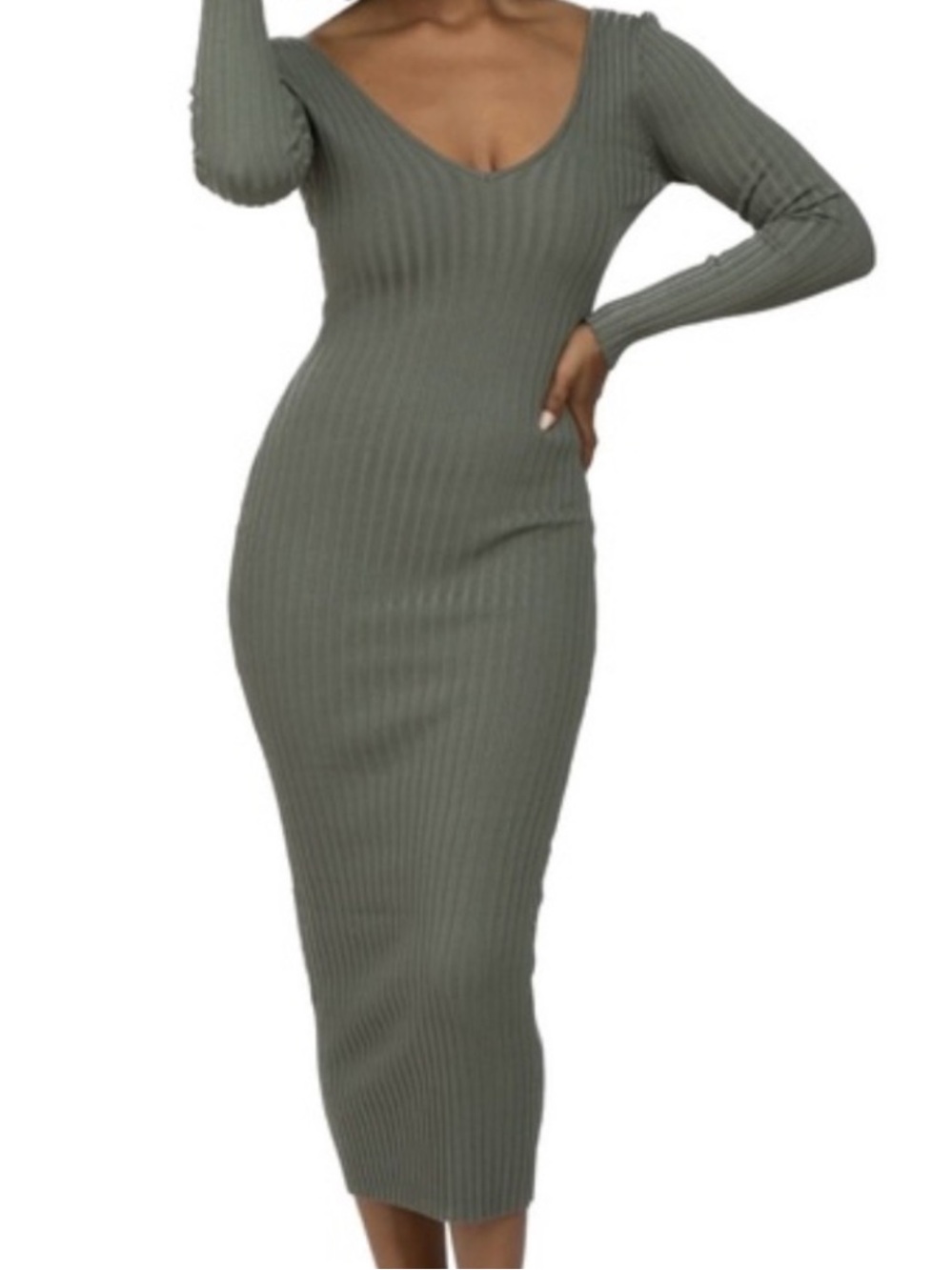 Hera collection ribbed midi dress size small